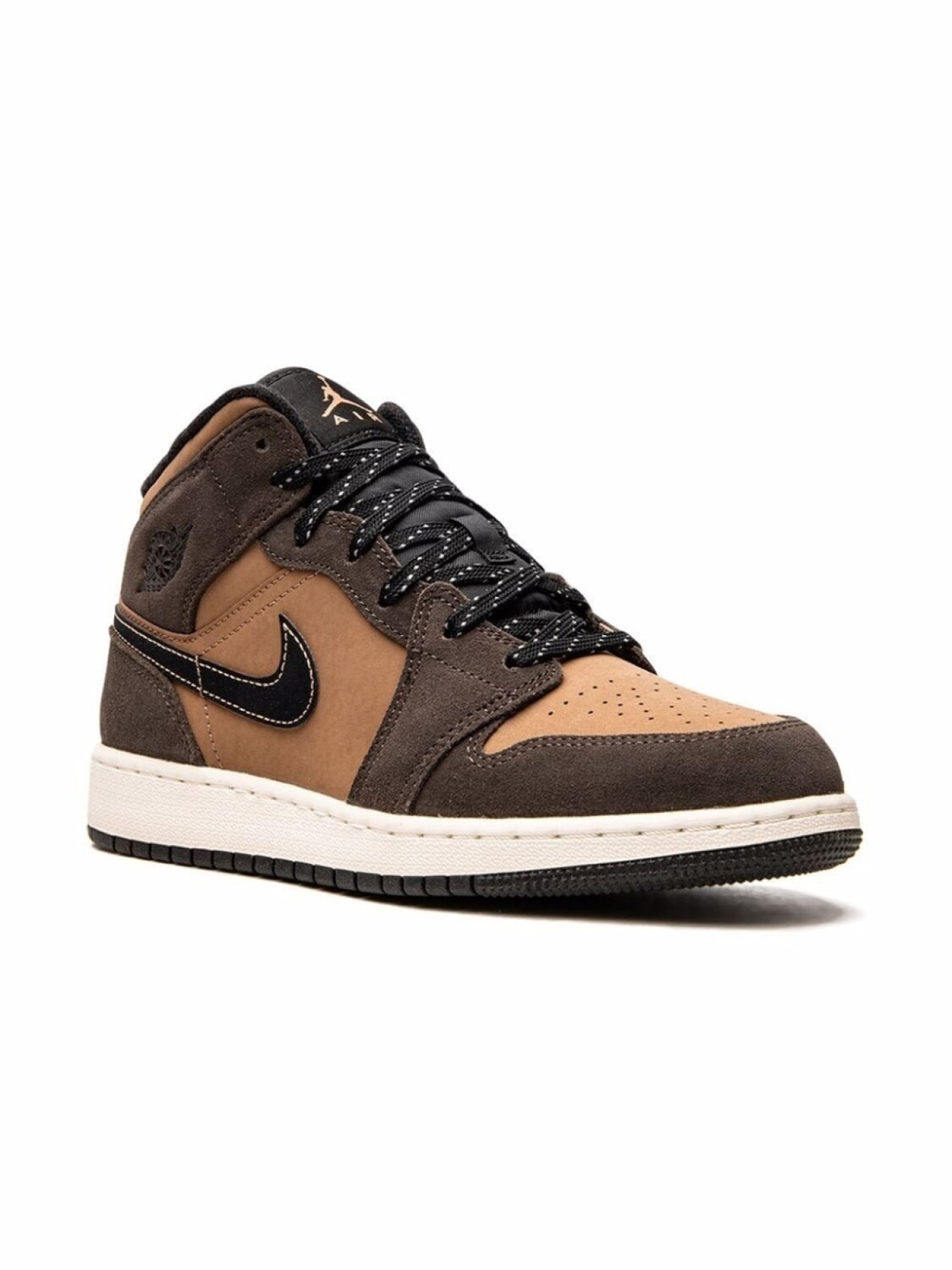 

Кроссовки Air Jordan 1 Mid SE Jordan Kids, коричневый