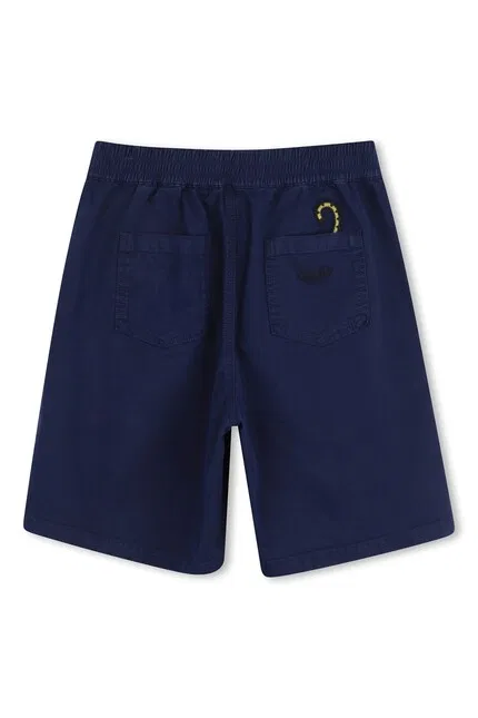 Шорты из хлопка Kenzo Kids, синий — фото 2