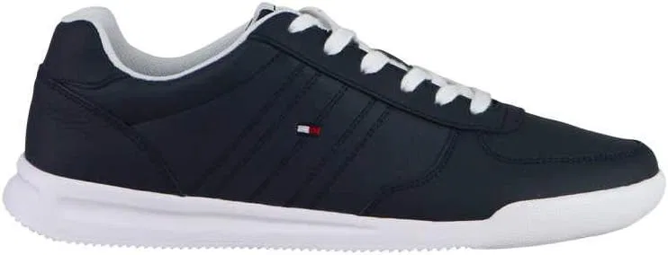 Кроссовки Tommy Hilfiger на шнуровке с кожаным логотипом, белые — фото 2