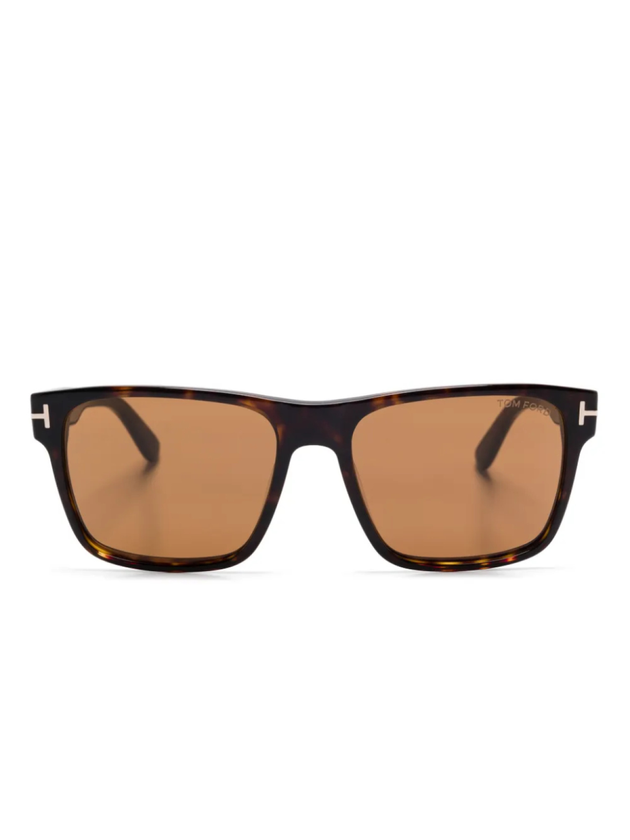 

TOM FORD Eyewear солнцезащитные очки в квадратной оправе, коричневый