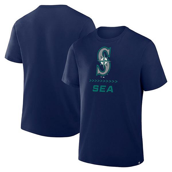 

Мужская футболка navy seattle mariners clubhouse legacy side swipe Fanatics