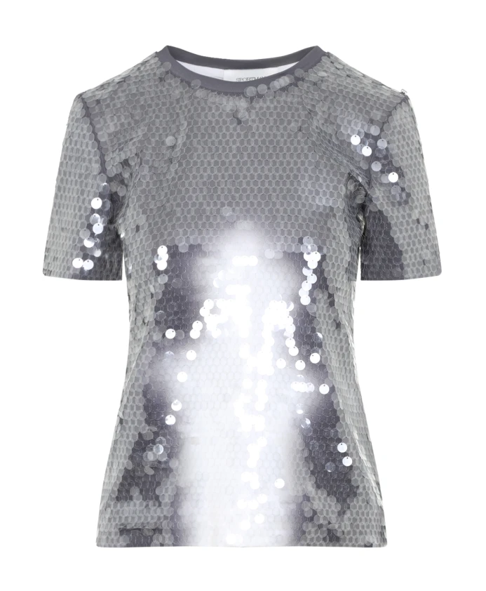 

Футболка с пайетками, посвященная кибуцу Sportmax, серый