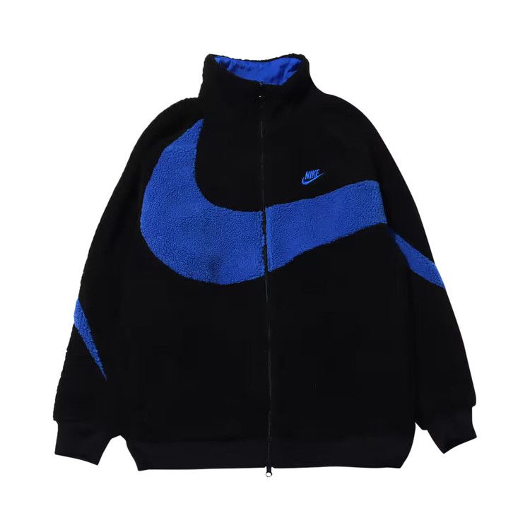 

Куртка Nike Big Swoosh Reversible Boa Jacket (Asia Sizing), Black/Game Royale