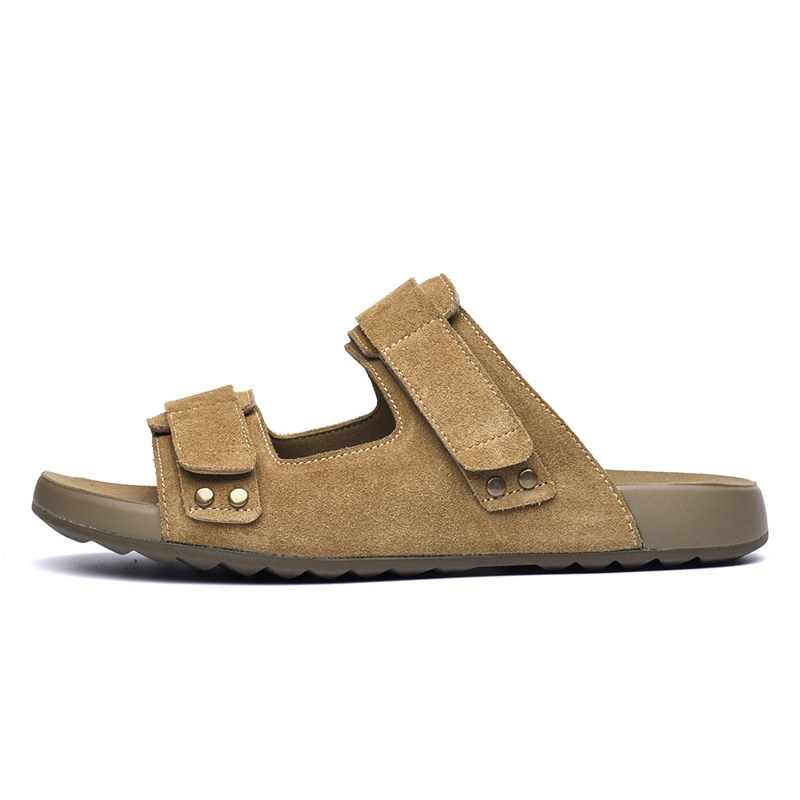 AOKANG Слайдеры мужские в коробке - какао браун, цвет Cocoa Brown[Standard Leather Shoe Size] — фото 2