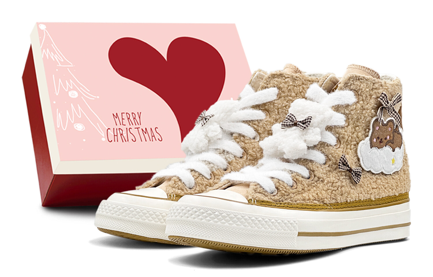 

1970-е годы Кеды унисекс с высоким берцем бежевого цвета Converse