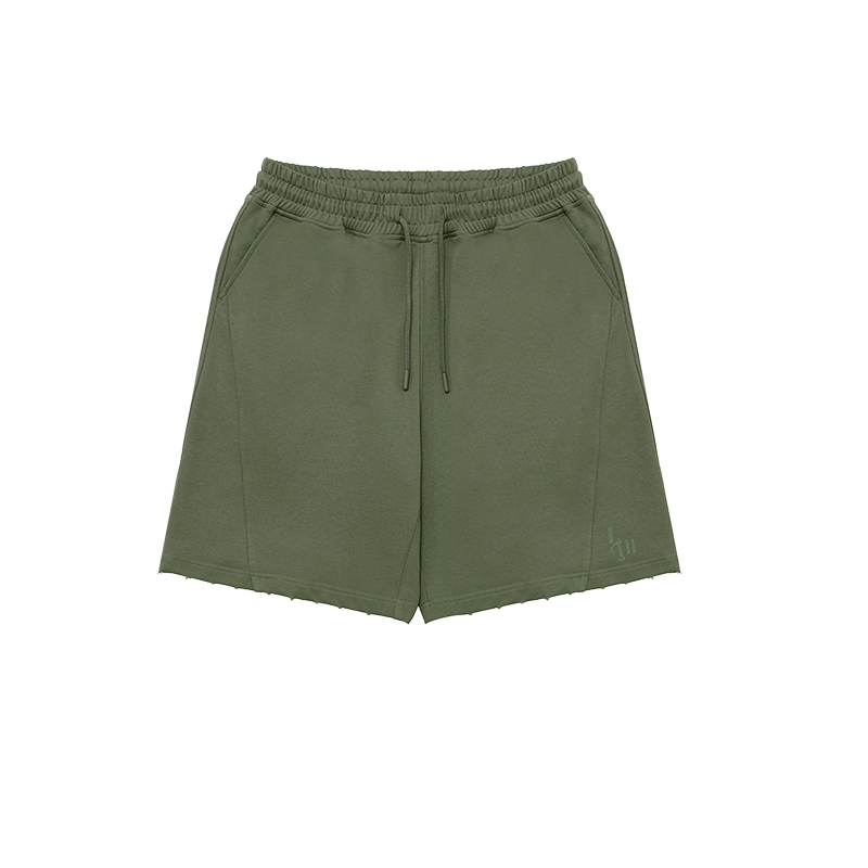 

Спортивные шорты, унисекс, средней высоты Lujiamen, серый зеленый[светлый distressed]