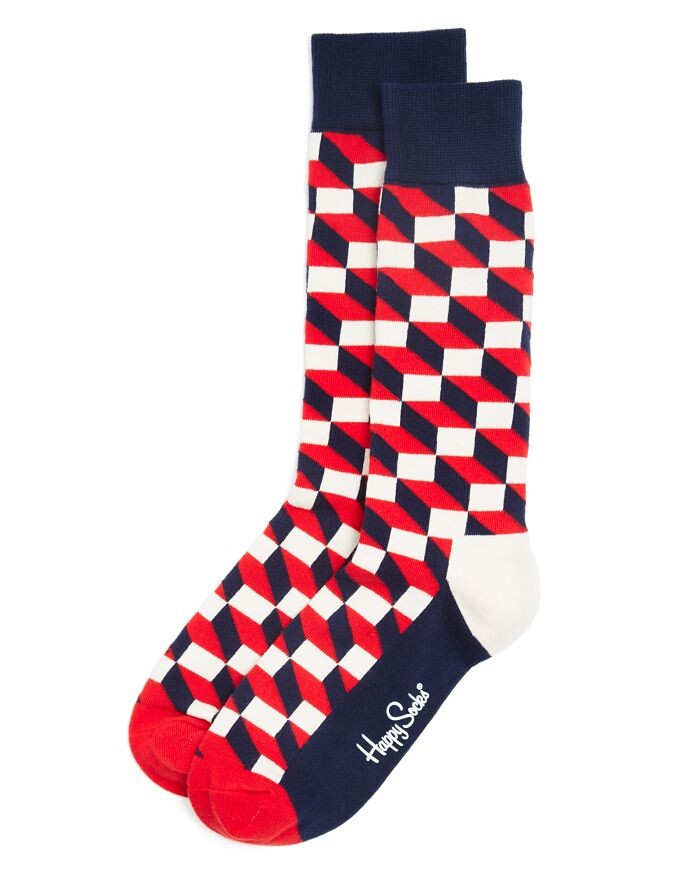 

Мужские носки Happy Socks Optic Cube с наполнителем, мультиколор