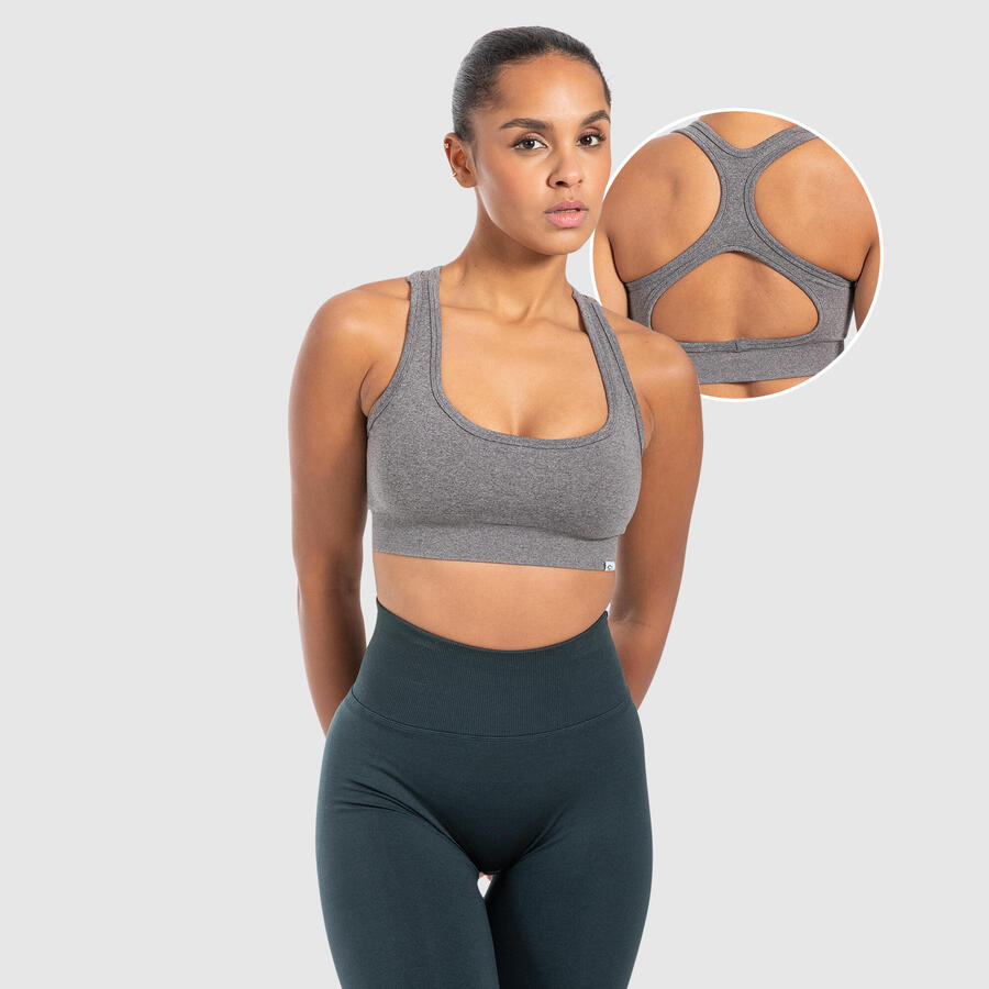 

SMILODOX Женский спортивный бюстгальтер Louisa Anthracite Melange