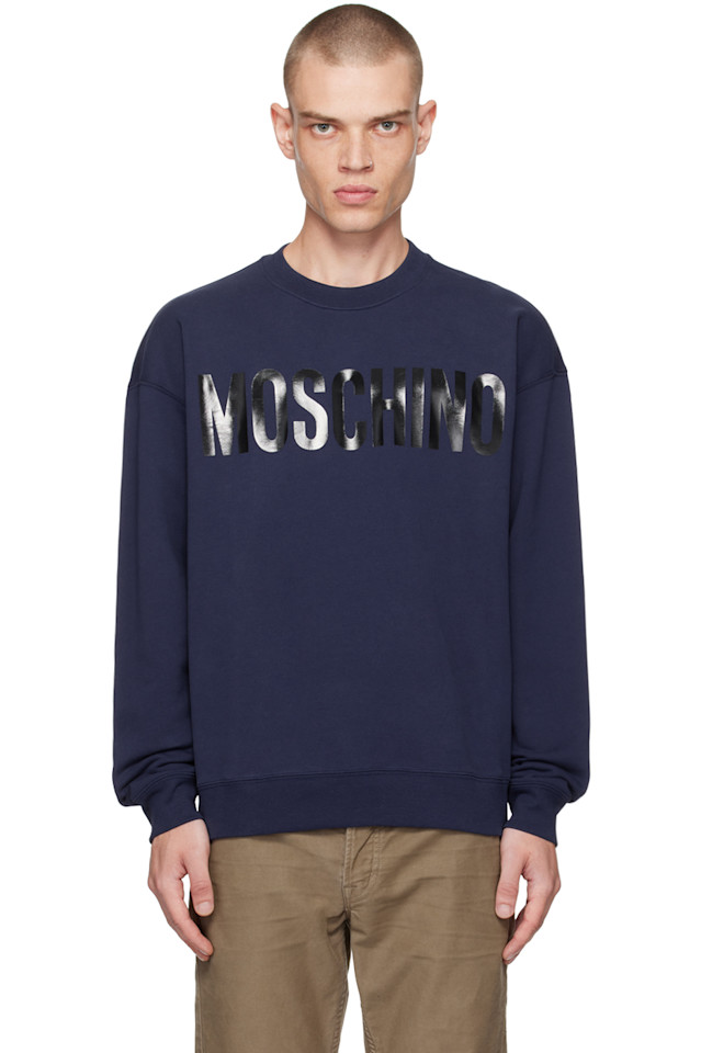 

Свитшот с логотипом из бонда Moschino, синий