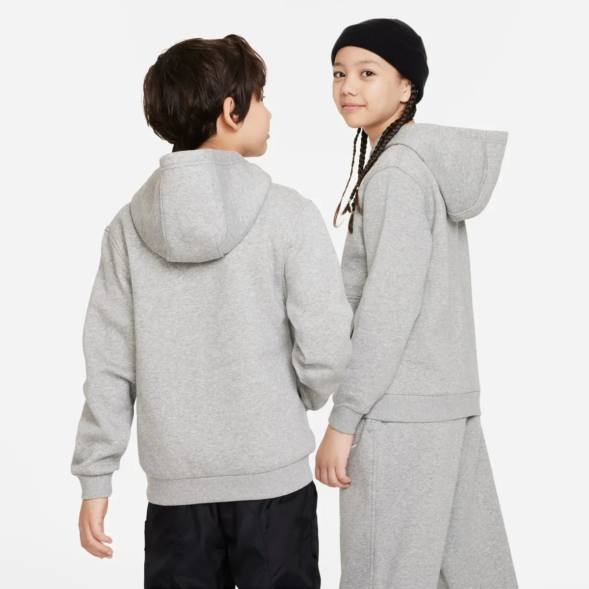 

Толстовка с капюшоном Nike Sportswear "CLUB FLEECE BIG KID'S PULLOVER HOODIE", белый