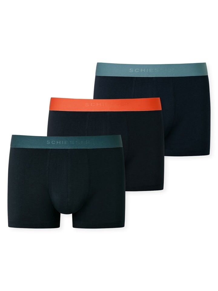 

Боксеры Schiesser short 3er Pack, цвет schwarz/blau/orange