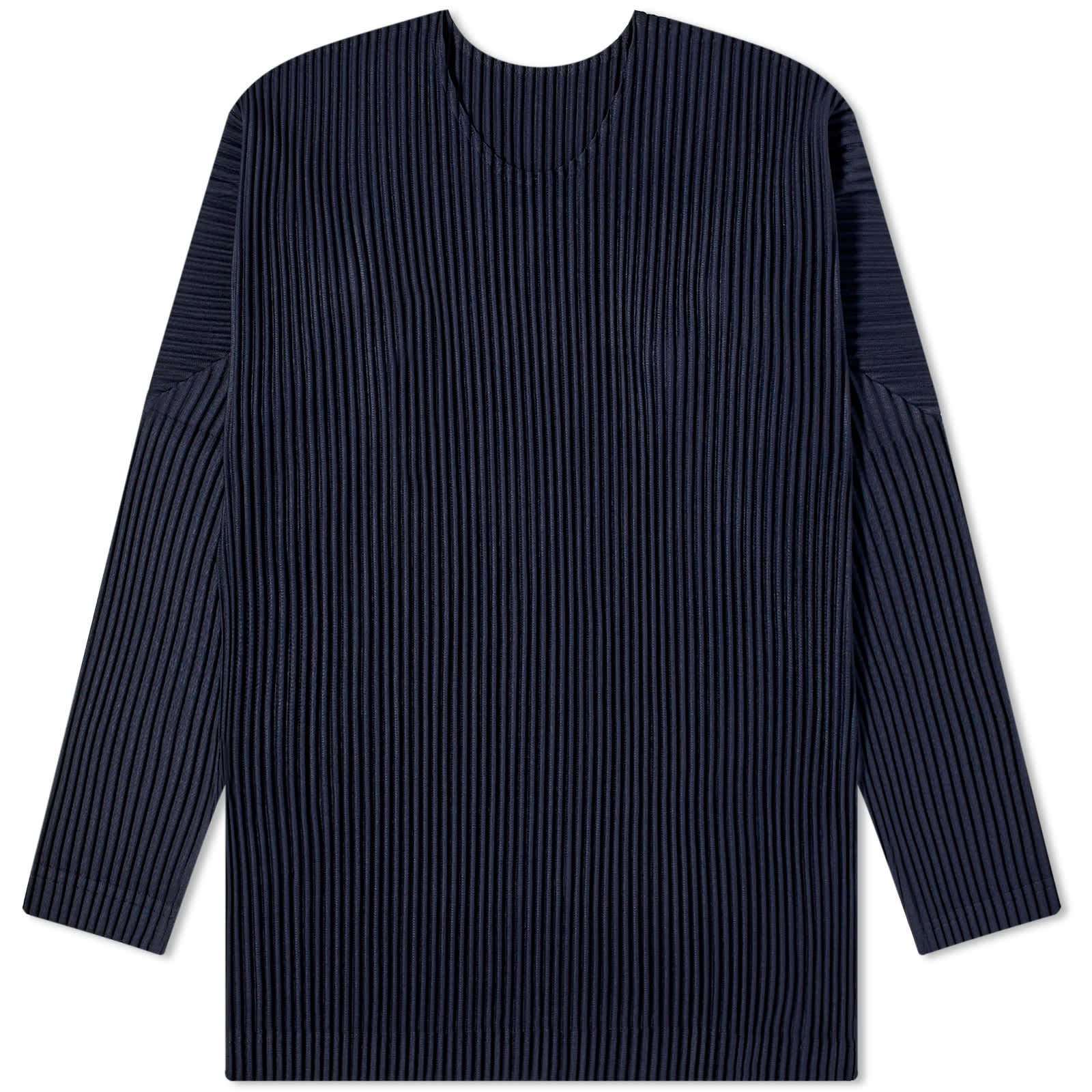 

Футболка Homme Plissé Issey Miyake Pleated Long Sleeve, темно-синий