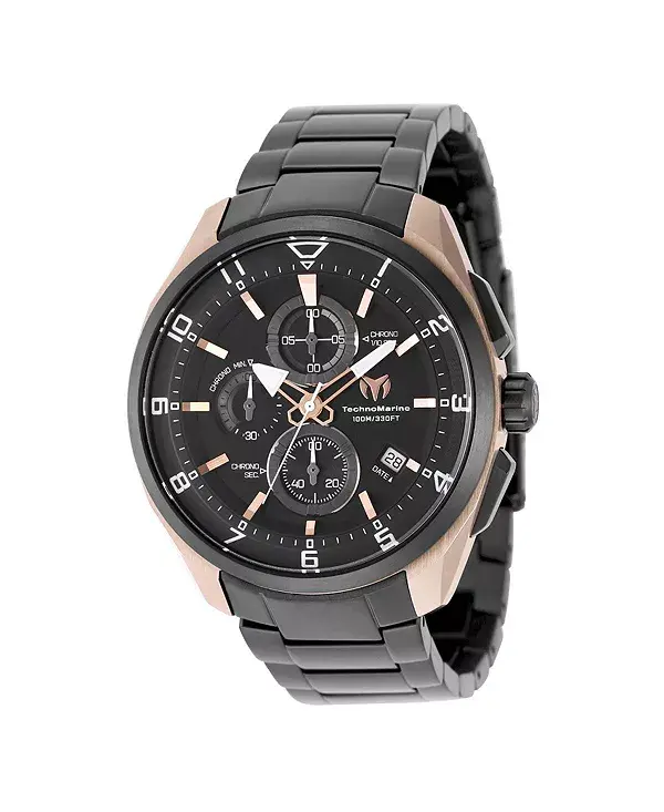 

Мужские кварцевые часы tm-318122 Ocean с черным циферблатом Technomarine, black