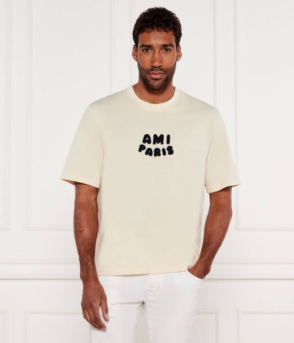 

Футболки Loose fit Ami Paris, бежевый