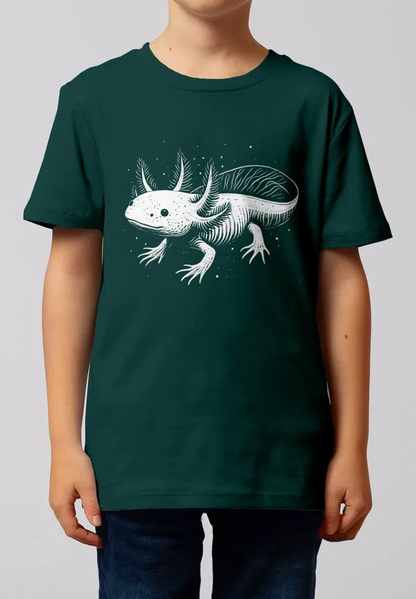 Футболка с принтом аксолотля Watapparel, Glazed Green