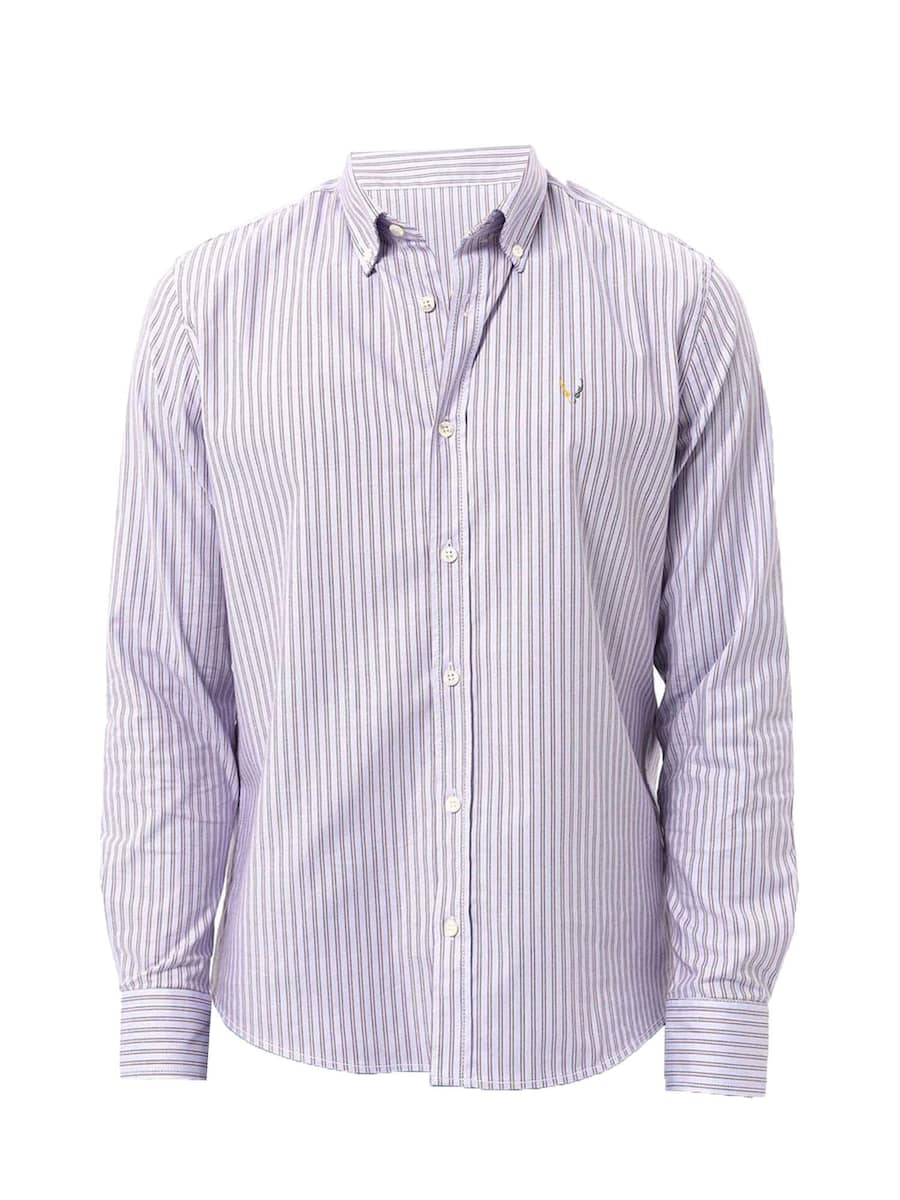 

Рубашка на пуговицах классического кроя By Diess Collection, синий