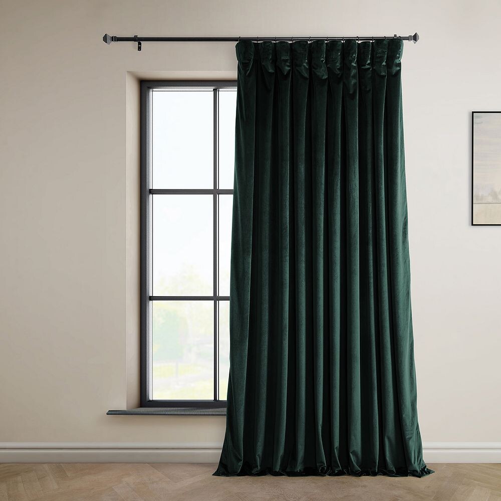 

Очень широкая бархатная занавеска EFF Heritage Plush Velvet, цвет Forestry Green