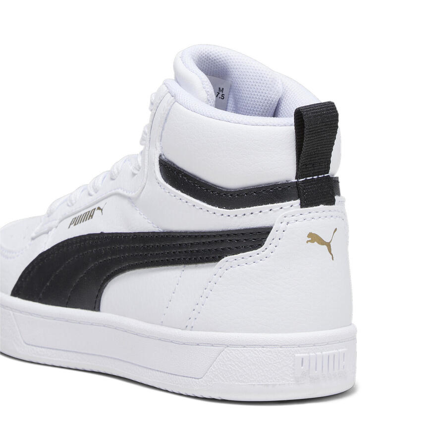 Кроссовки PUMA Caven 2.0 Mid для молодежи, цвет PUMA: белый, чёрный, золотой — фото 2