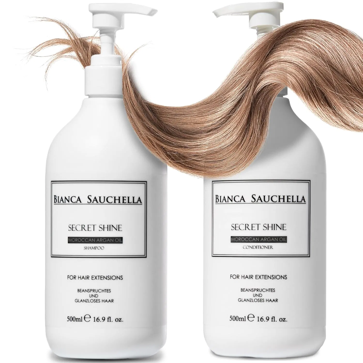 Набор для ухода за волосами с аргановым маслом и кератином от Secret Shine Bianca Sauchella