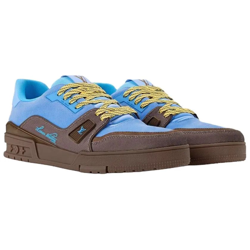 LOUIS VUITTON Кроссовки low top для скейтбординга мужские синие — фото 4