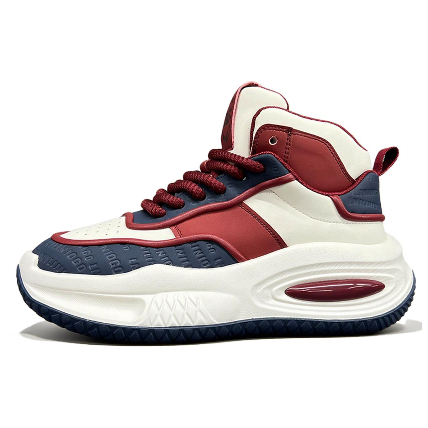 

ZUOSAISI Износостойкие дышащие высокие массивные кроссовки мужские белый синий красный, цвет White Blue Red