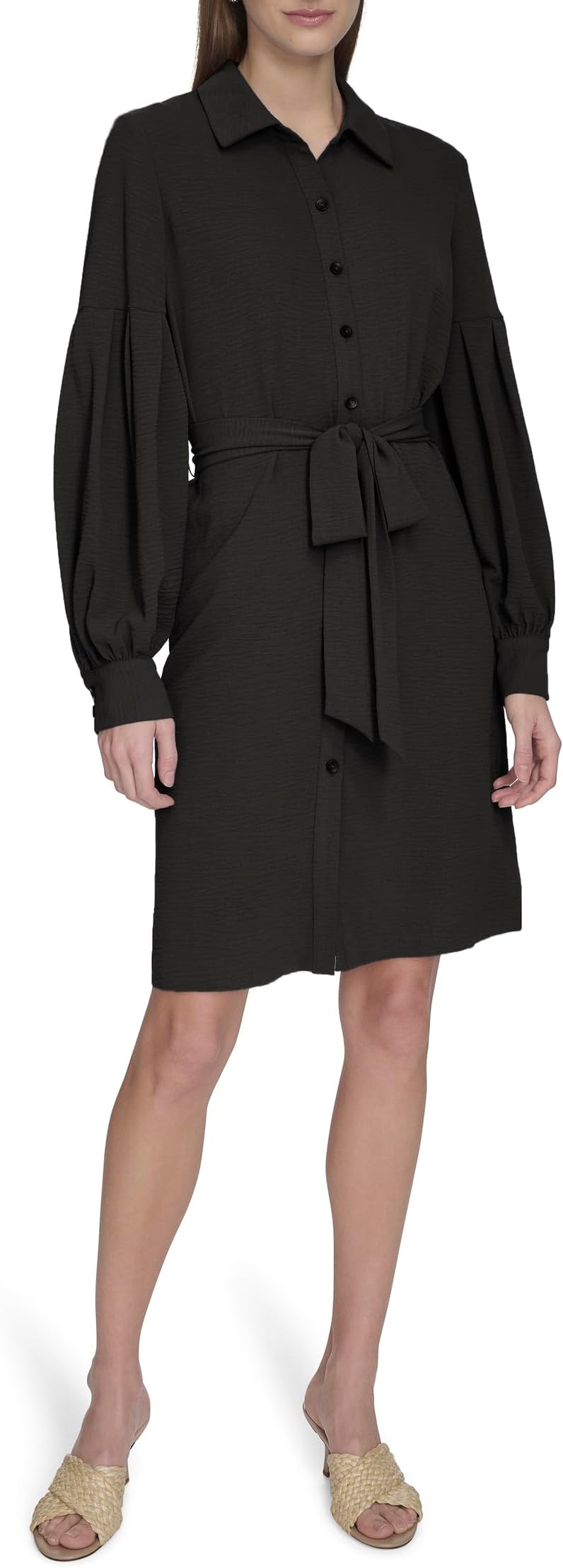 

Платье Calvin Klein Aerowash Self Tie A-Line, черный