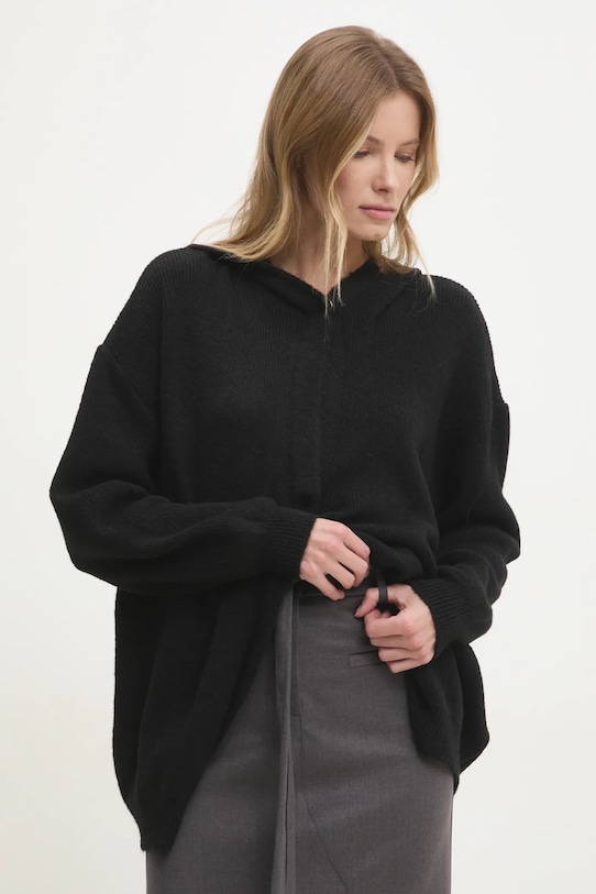 

Кардиган с шерстью Answear.Lab, черный