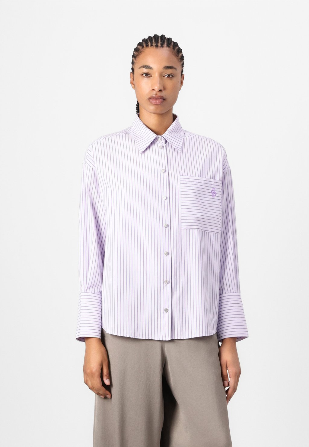

Блузка на пуговицах EMILY SHIRT Cras, фиолетовый