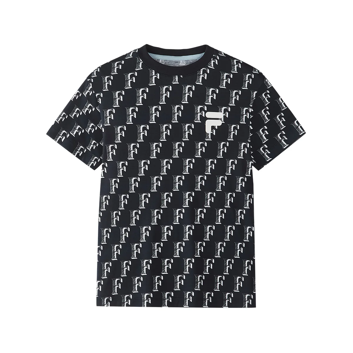 Детская футболка с коротким рукавом свободного кроя FILA KIDS, P-ZD All over Print Four