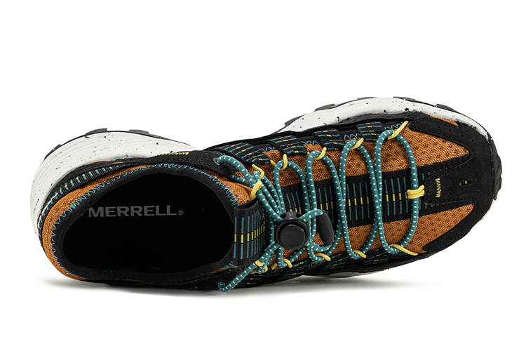 MERRELL Противоскользящие износостойкие треккинговые ботинки для мужчин коричнево-жёлтые - имбирно-жёлтые, цвет Ginger Yellow — фото 4