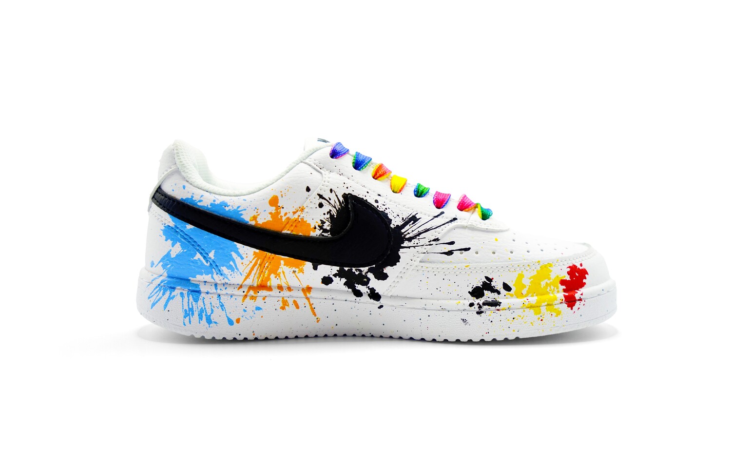

Кроссовки Nike Court Vision 1 Skateboarding Shoes Men Low-top Black/Yellow/Red/Blue/Orange, цвет Multicolor