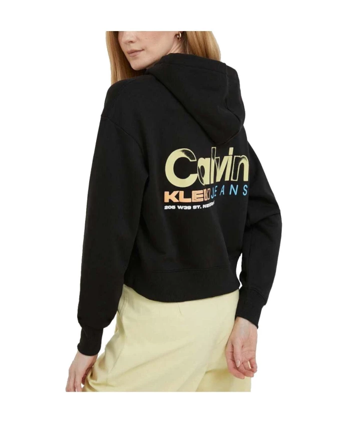 Красочная толстовка с рисунком Calvin Klein, черный — фото 2