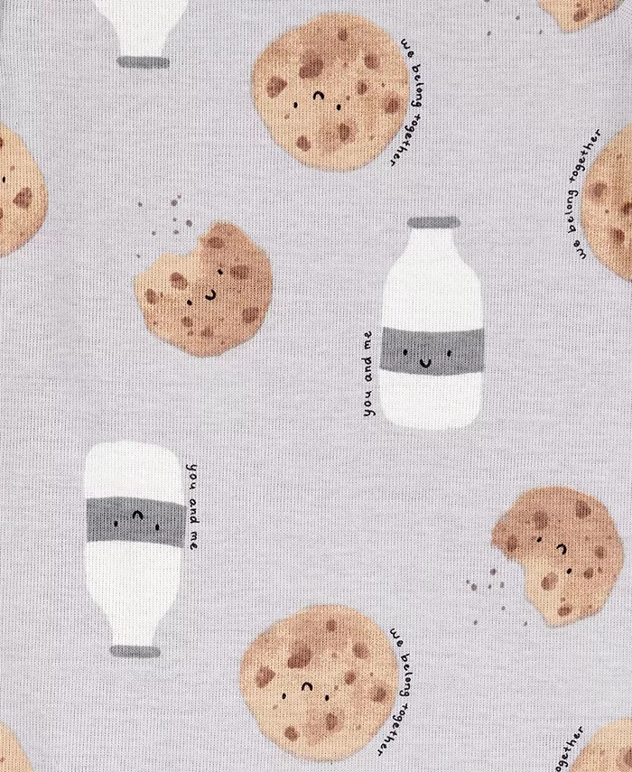 Детский комплект из боди и штанишек Baby Milk & Cookies Little Character, 3 предмета Carter's, серый — фото 4
