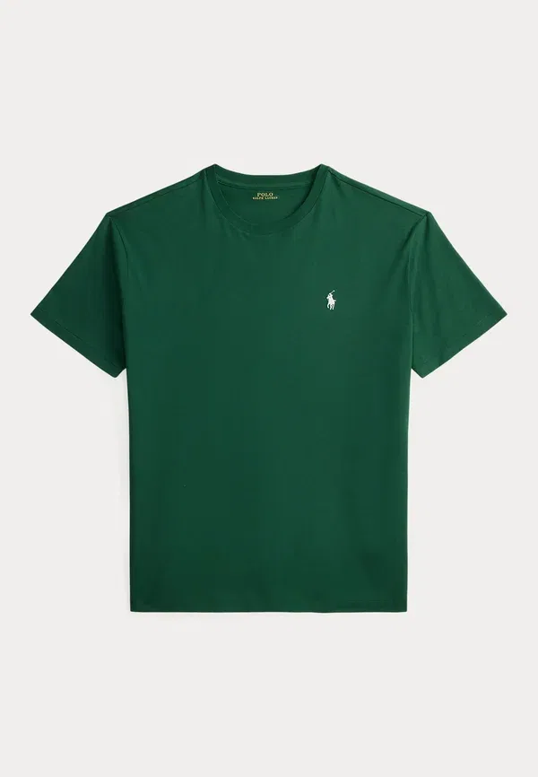 Футболка Polo Ralph Lauren Custom Slim Fit Jersey Crewneck Basic T-Shirt, новый лесной — фото 4