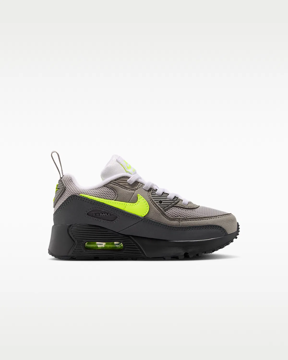 Кроссовки Nike Air Max 90 для малышей, Black/Anthracite/Light Charcoal/Neon Yellow — фото 3