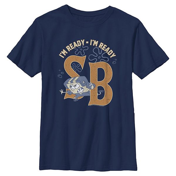 

Футболка с принтом Spongebob Squarepants I'm Ready для мальчиков 6-20 Nickelodeon