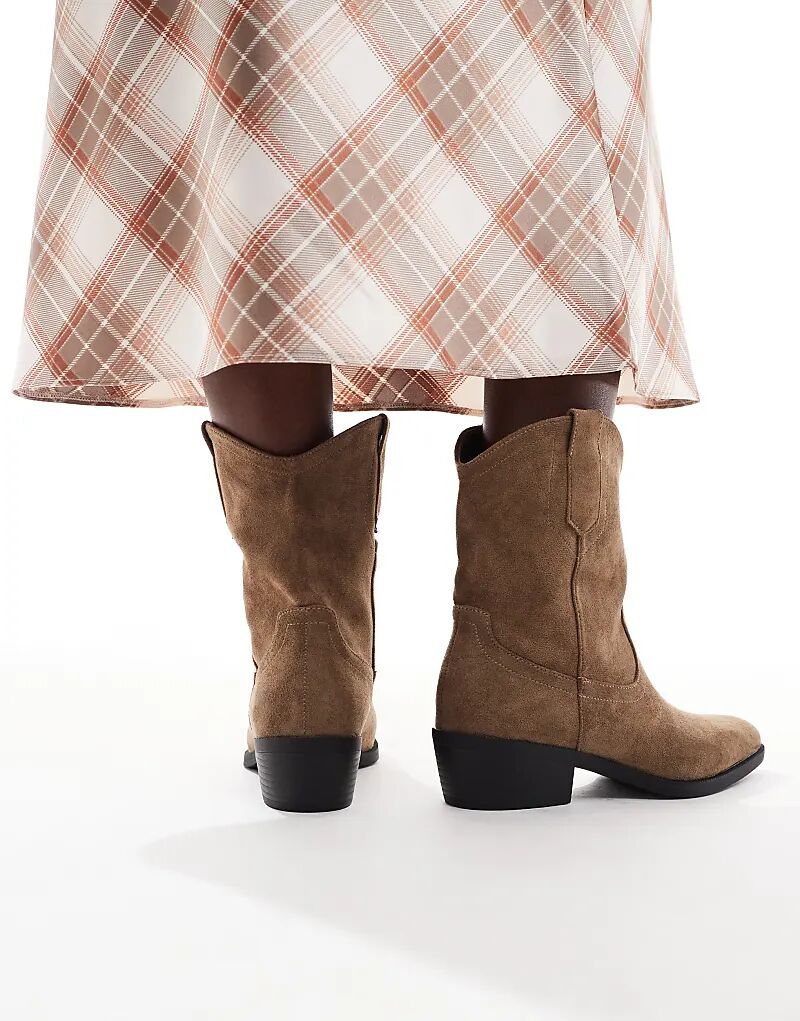 Ботильоны New Look из искусственной замши цвета верблюжьей шерсти — фото 2