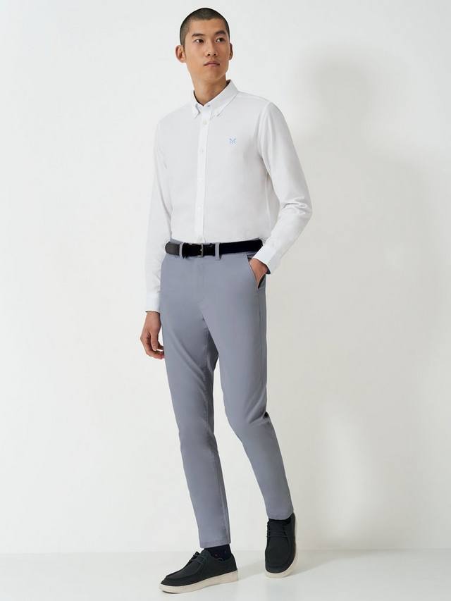 

Облегающие брюки-чинос Crew Clothing, цвет Light Grey