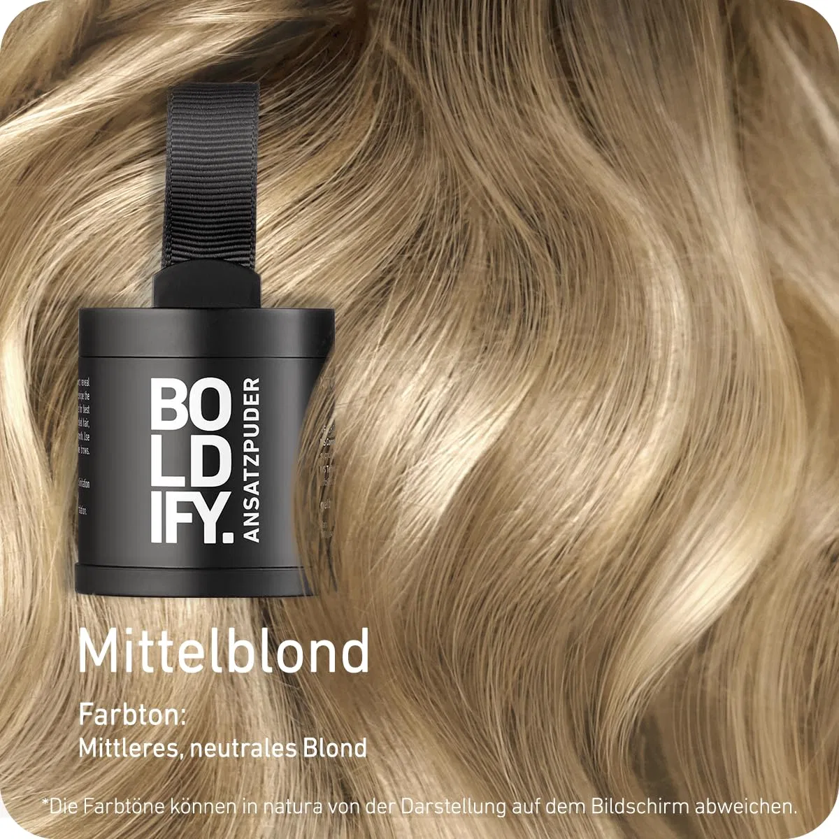 Пудра-консилер для волос «Root Powder» от BOLDIFY Boldify, Medium Blonde — фото 4