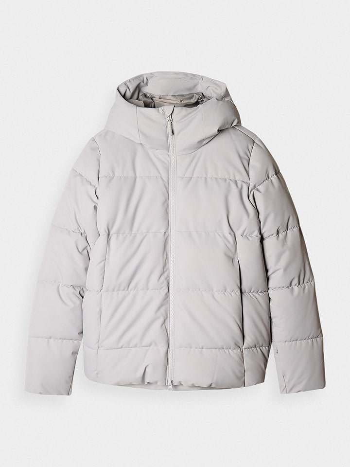 

4F Стеганая куртка светло-серого цвета