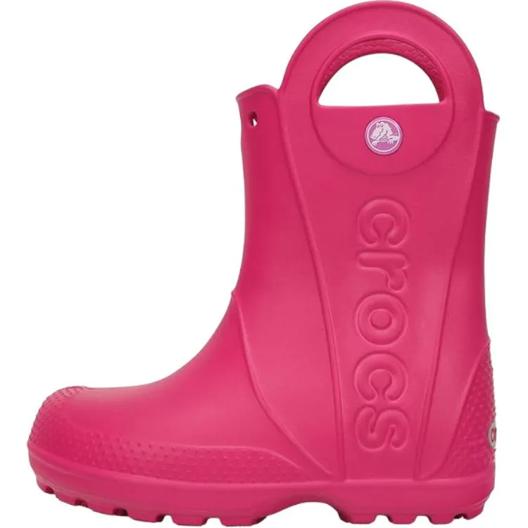 Crocs Детские сапоги комфортные candy pink
