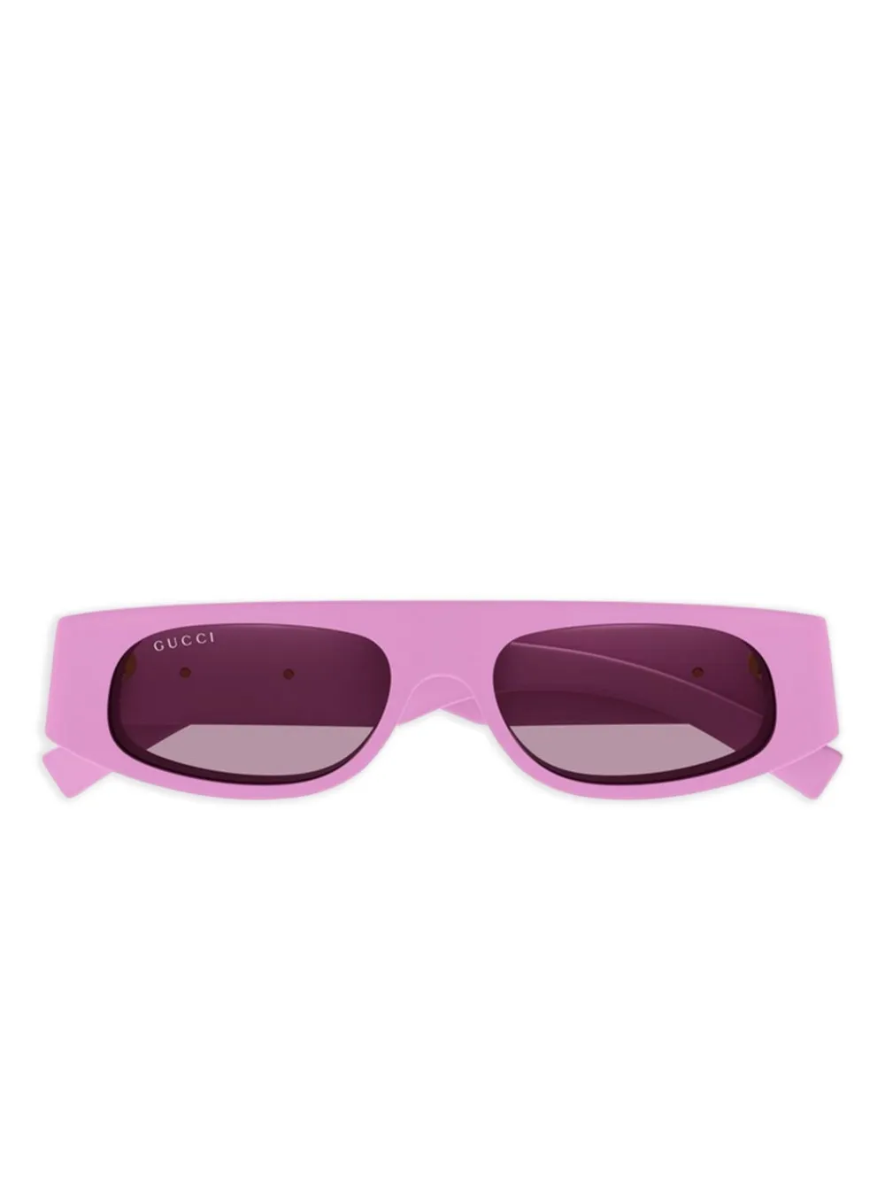 

Солнцезащитные очки в прямоугольной оправе Gucci Eyewear, розовый