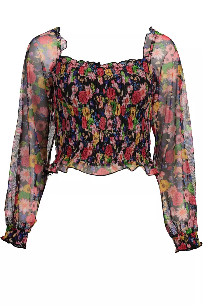 

Черный полиэстеровый женский топ Desigual