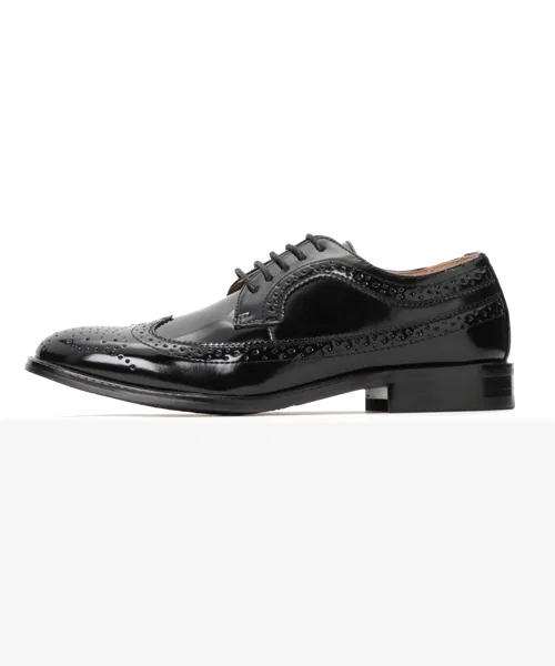 Мужские туфли LASSU&FRISS Wingtip из искусственной кожи коричневые — фото 4
