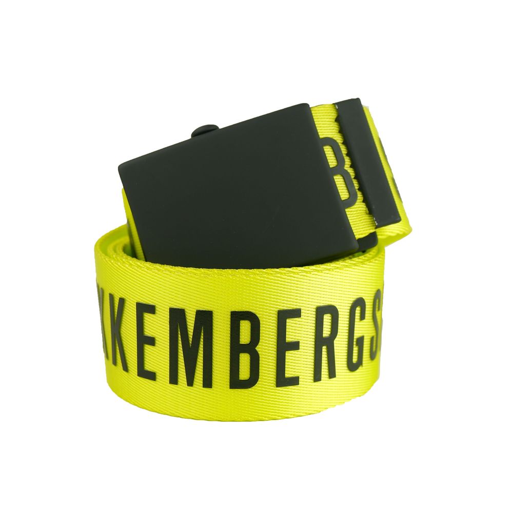 

Желтый полиэстеровый мужской ремень Bikkembergs