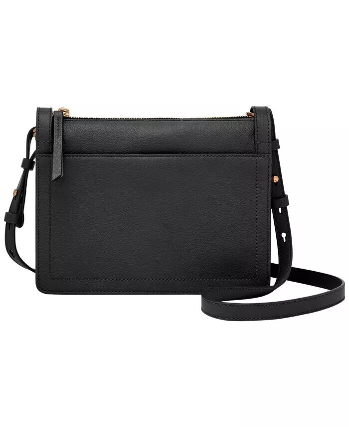 

Сумка через плечо Taryn из кожи Fossil, черный