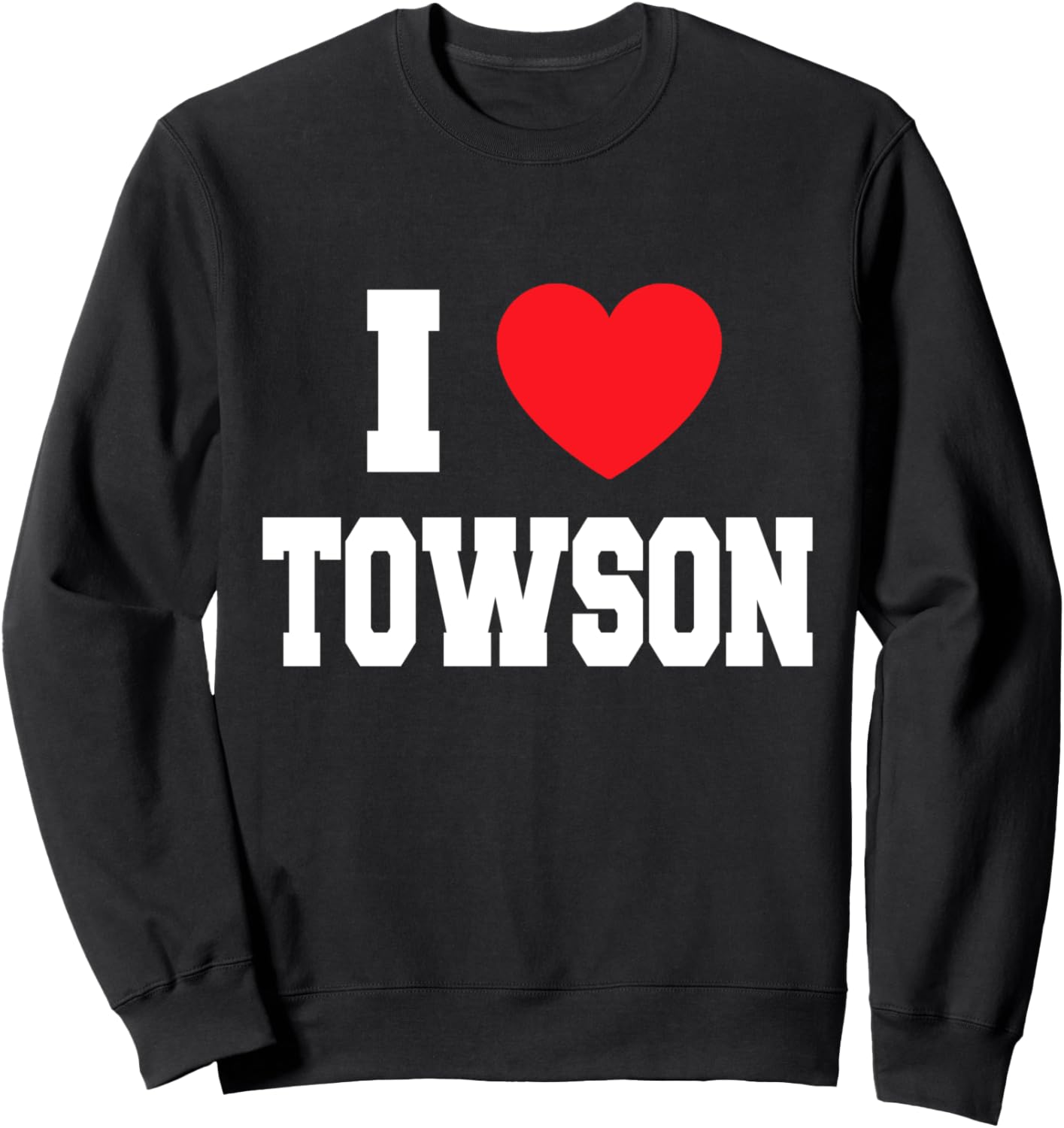 

Толстовка с надписью «Я люблю Таусон» My Heart, черный