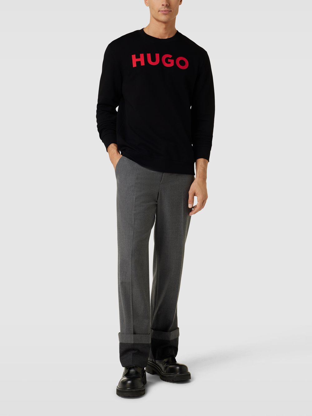 

Толстовка с этикеткой, модель «Dem» HUGO, черный