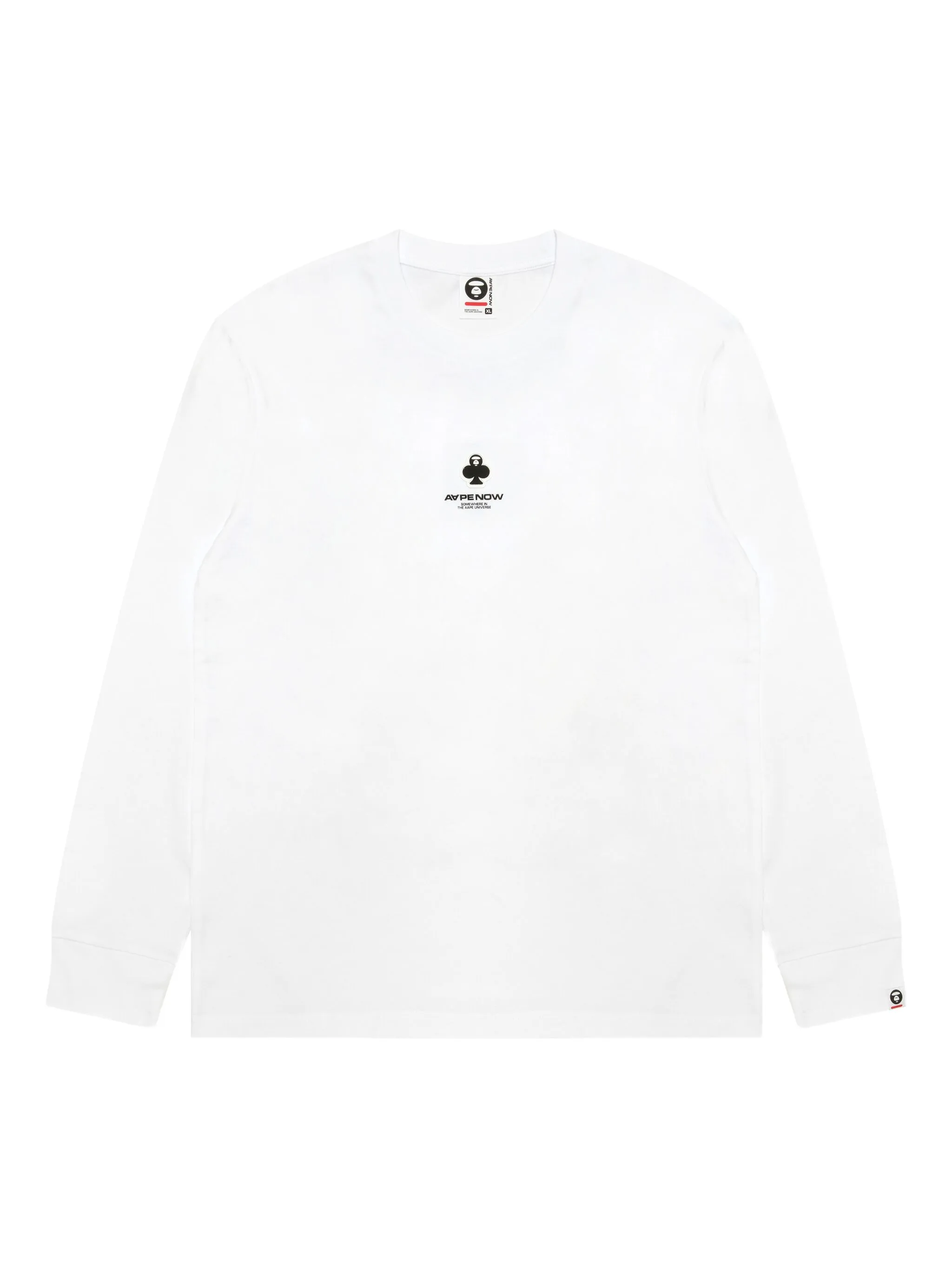 

Футболка Aape-head Club с длинными рукавами Aape By A Bathing Ape, белый