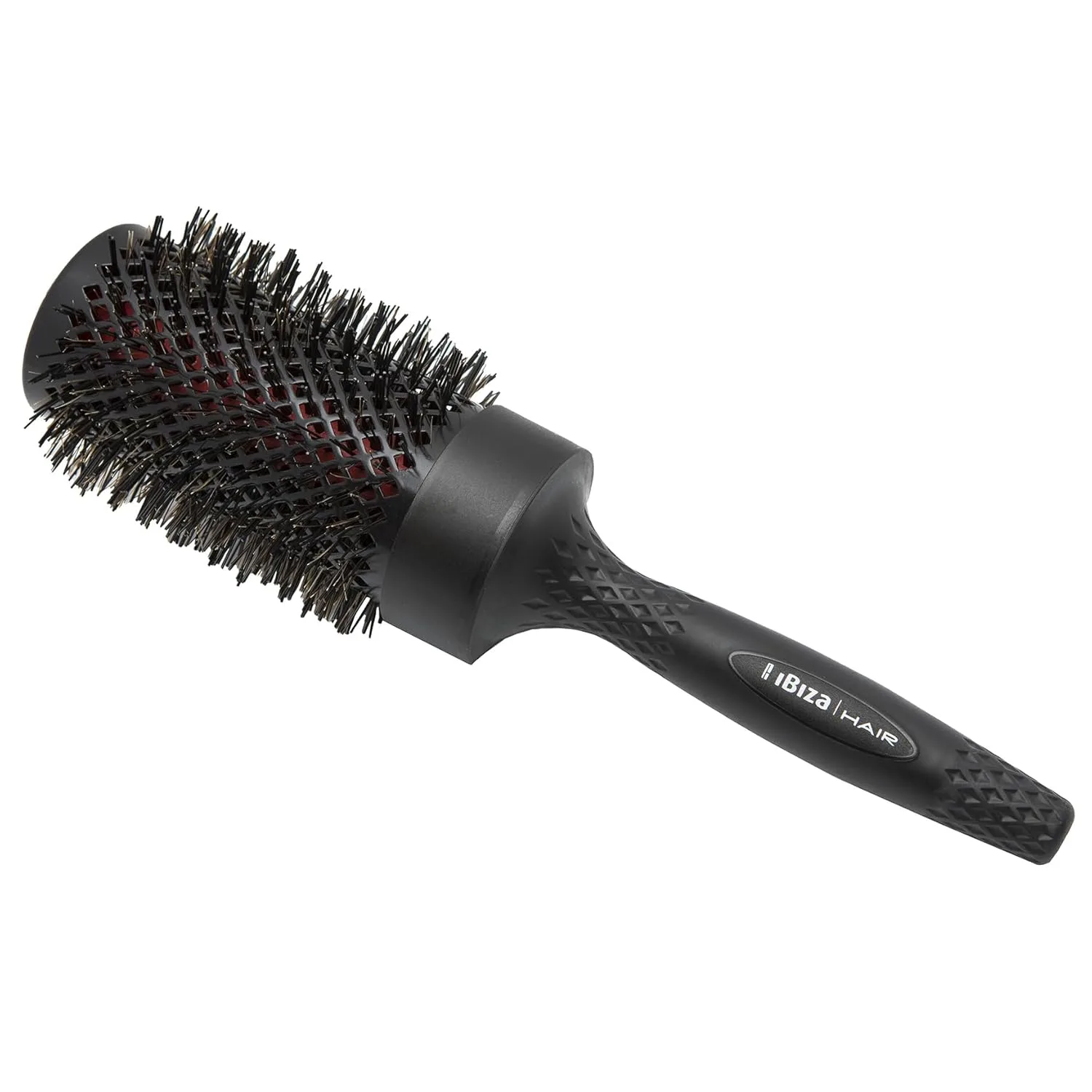 Щетка для волос Ibiza Hair Ceramic Round Brush (RB Series) с щетиной из карбона и нейлона и сердечником из бука для поглощения тепла и защиты волос, добавляет блеск всем типам волос, идеальна для объема и волн RB5